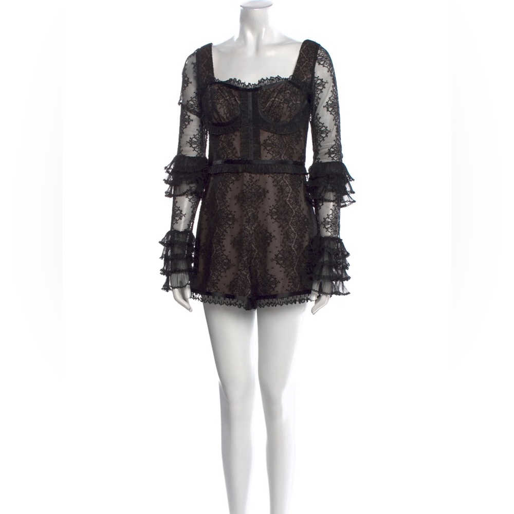 Alexis Black Lace Long Sleeve Dress